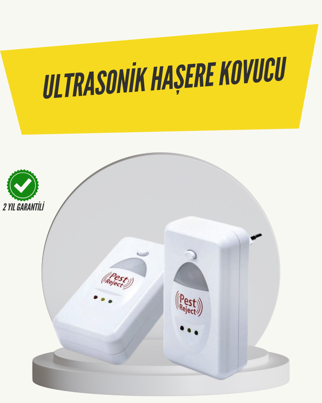 Ultrasonik Haşere Kovucu Cihaz 150 m2 Etki Alanı