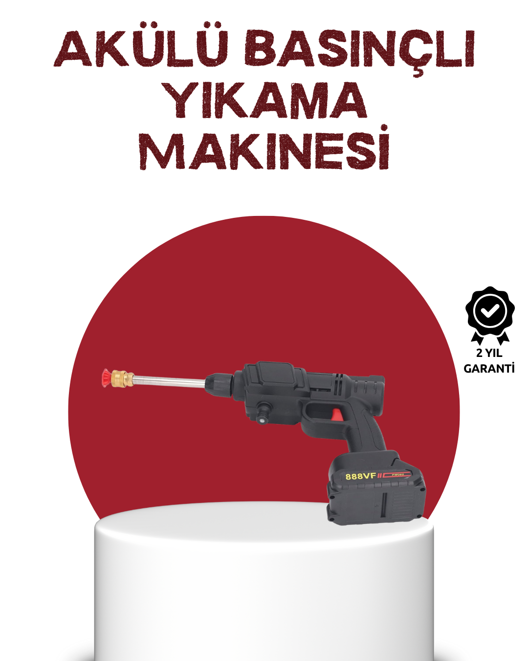 Çok Fonksiyonlu Şarjlı Basınçlı Yıkama Tabancası Ev Araç Bahçe