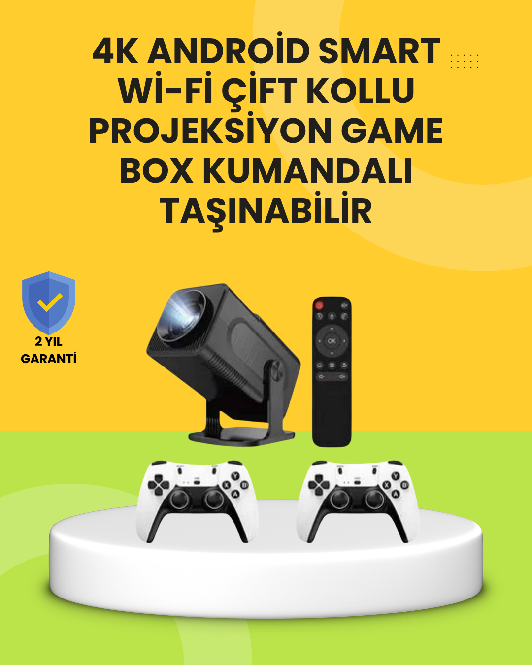 HCS350pro Android 11 İşletim Sistemli Mini Projektör