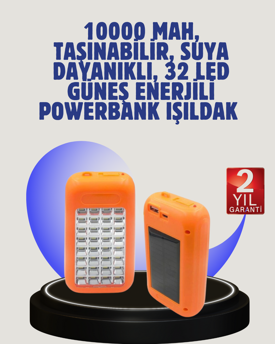 Gold Silver GS-875 Kamp ve Acil Durum Işıldaklı Powerbank