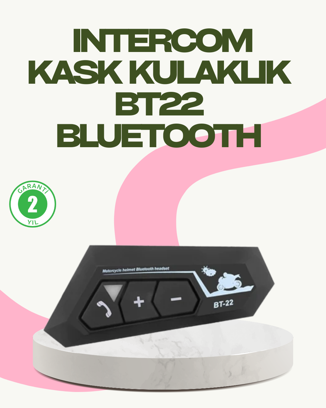 Bluetooth 5.0 EDR Kask Kulaklık Yüksek Ses Kalitesi ve Gürültü Önleme