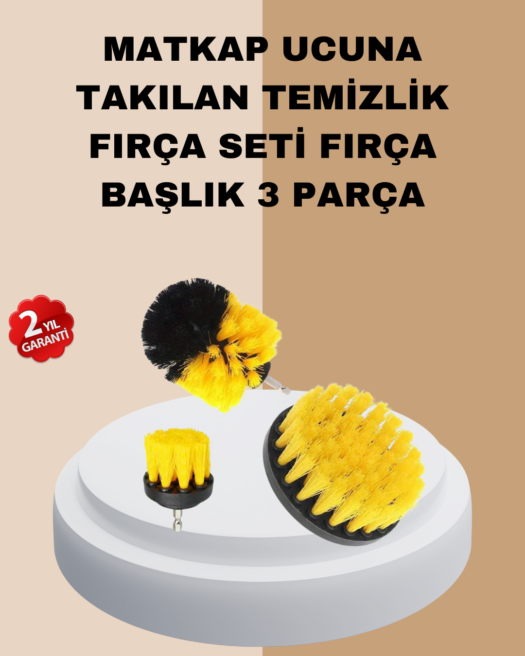 3’lü Matkap Ucu Fırça Takımı Zorlu Kirler İçin