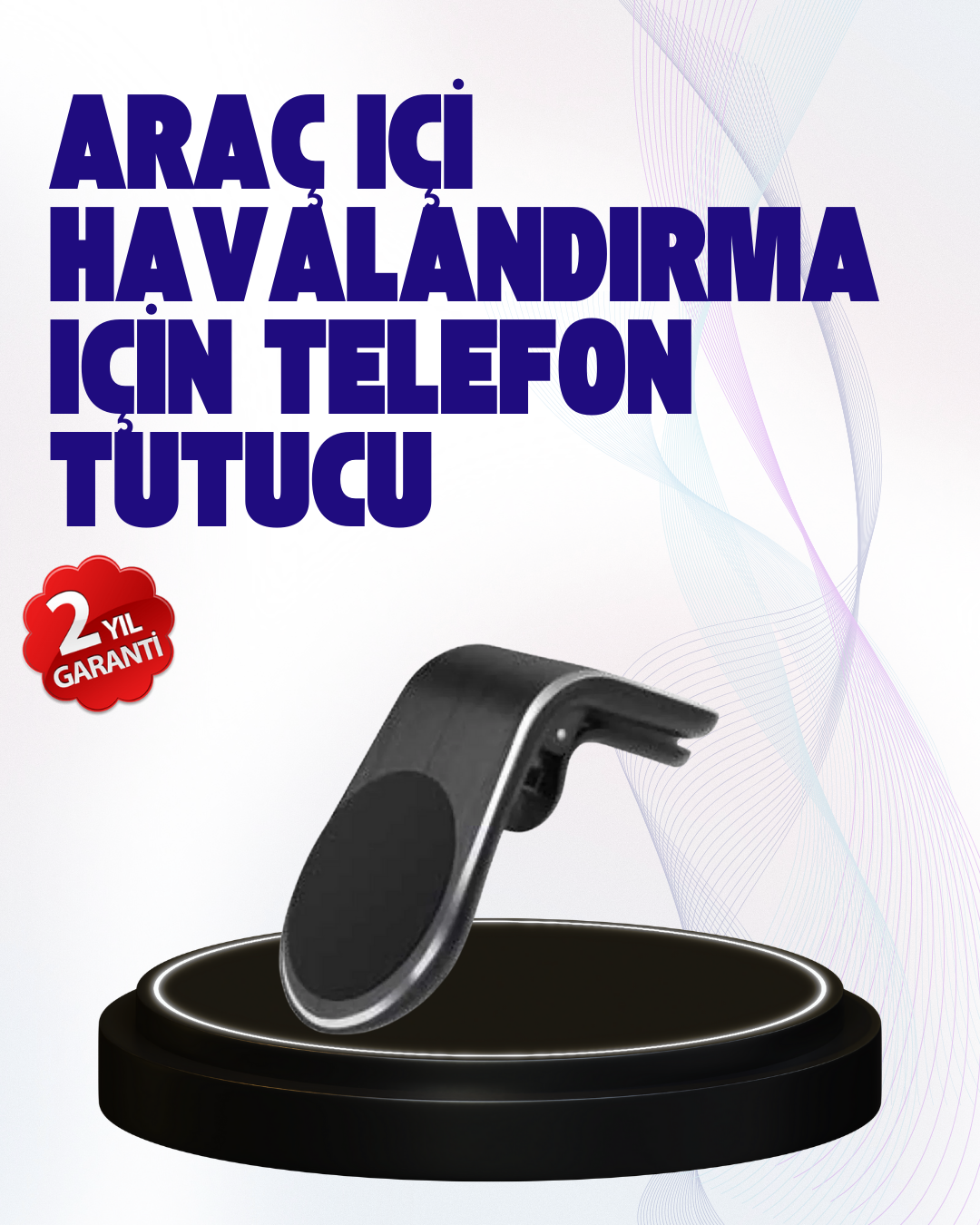 Güçlü Mıknatıslı Araç İçi Telefon Tutucu – Evrensel Uyum