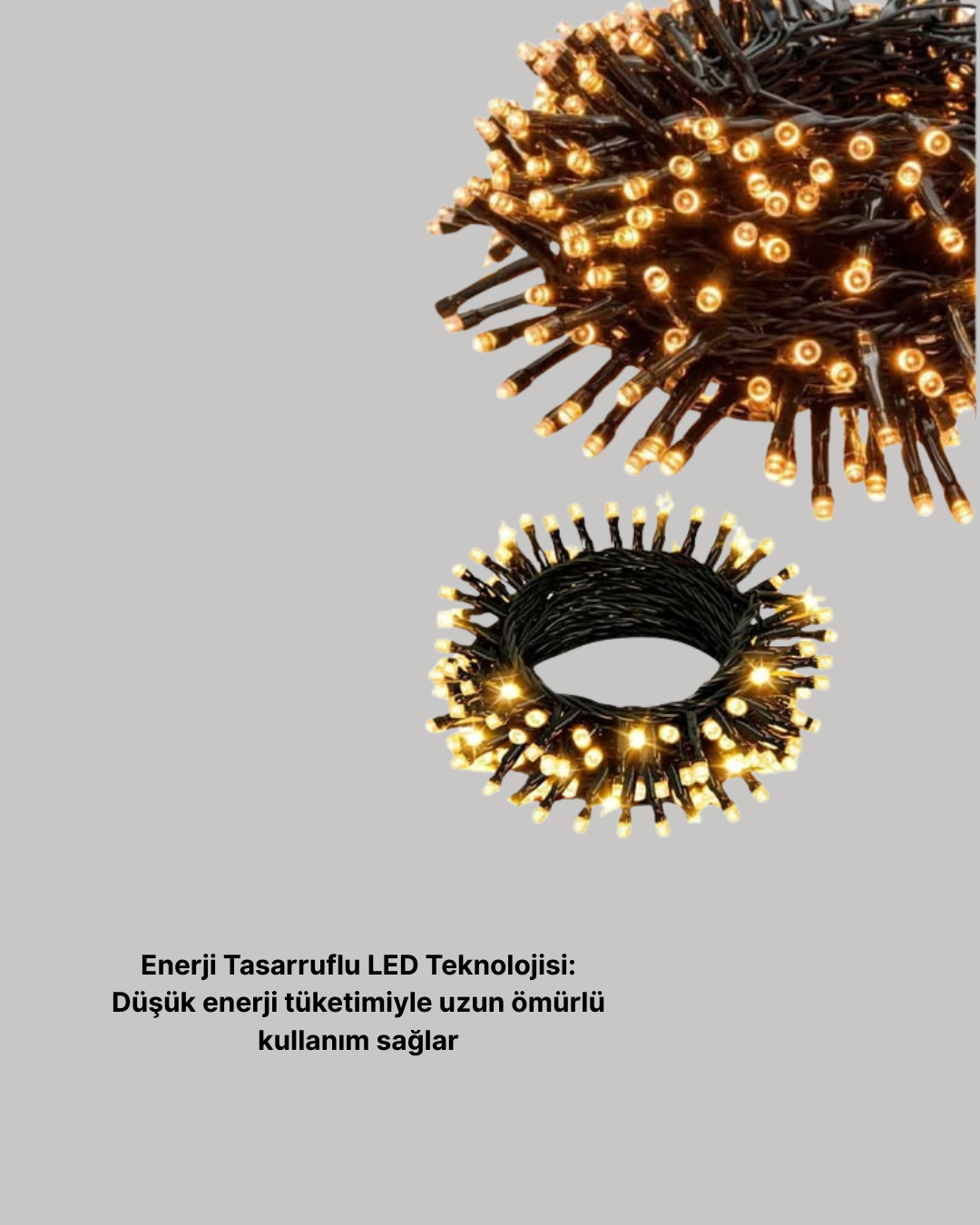 10 Metre LED Işıklı Dekoratif Parti ve Kutlama Aydınlatması