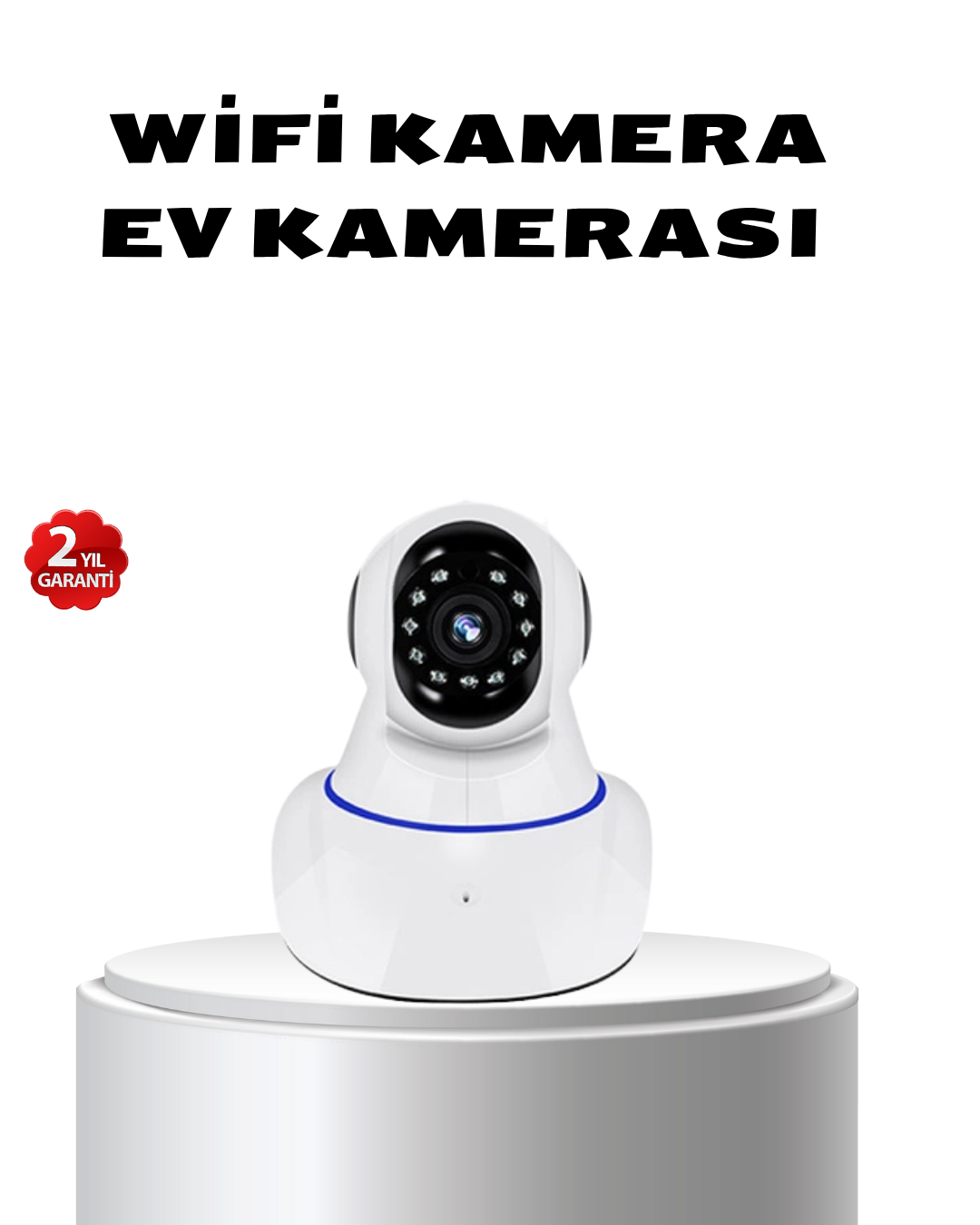 Full HD Akıllı IP Kamera – Gece Görüşlü, Hareket Sensörlü, Çift Yönlü Ses ve Online Kayıt Özellikli