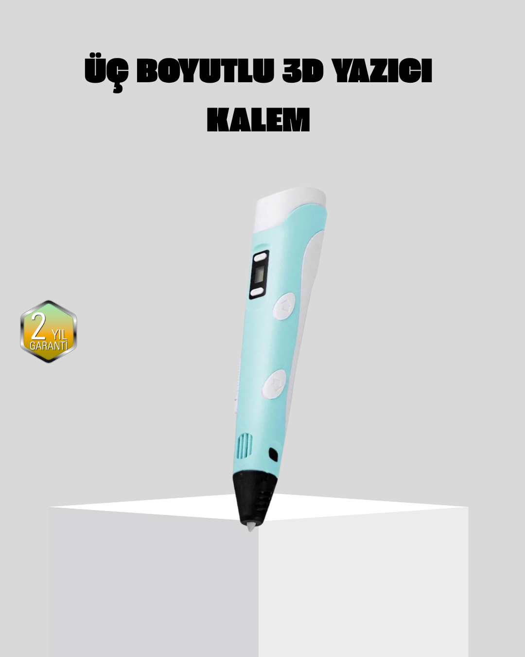 3D Kalem Ergonomik ve 1.75 mm Filament Destekli FDM Yazıcı Kalemi