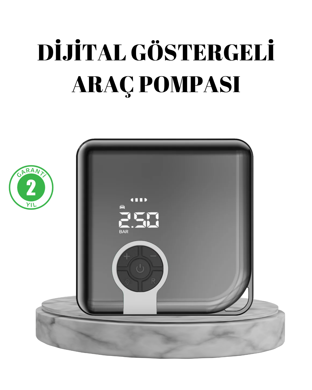 Taşınabilir Akıllı Hava Kompresörü Yüksek Basınç Kapasiteli