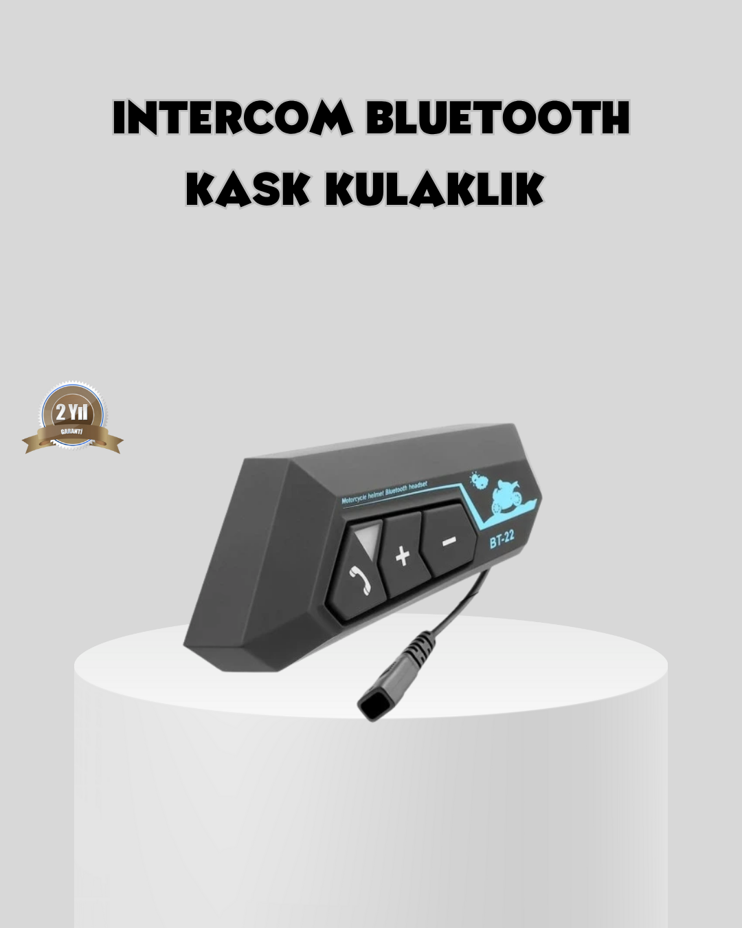 BT22 Kask İçi Bluetooth Kulaklık Hızlı Eşleşme ve Gürültü Önleyici Mikrofon