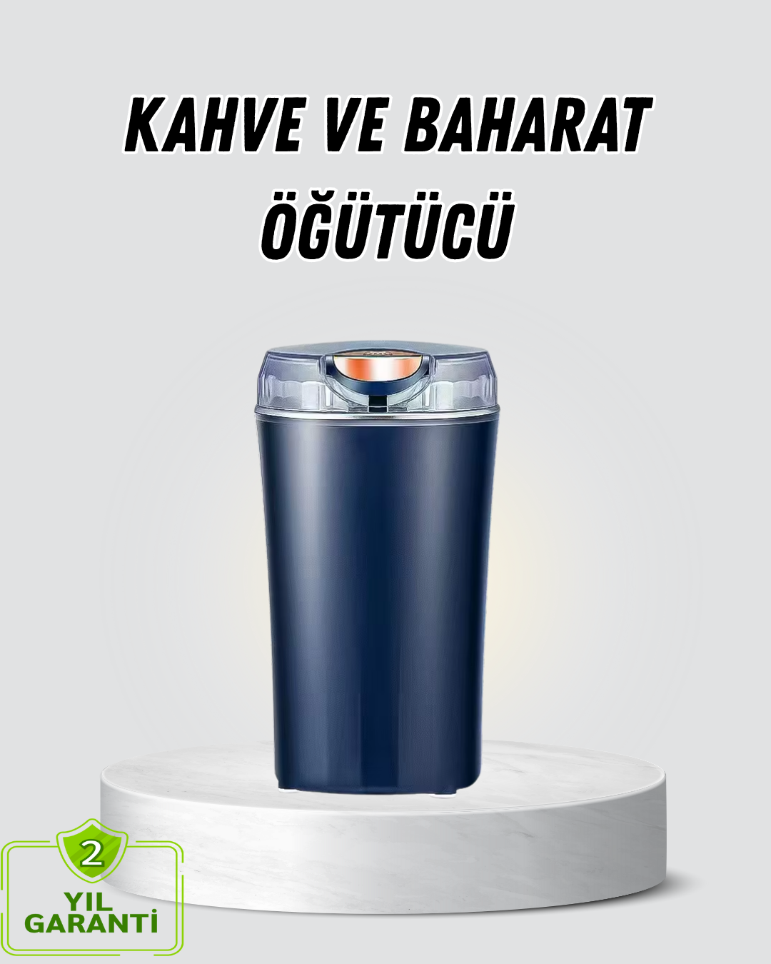Kahve ve Baharat Öğütücü Otomatik Mekanizmalı Dayanıklı Çelik