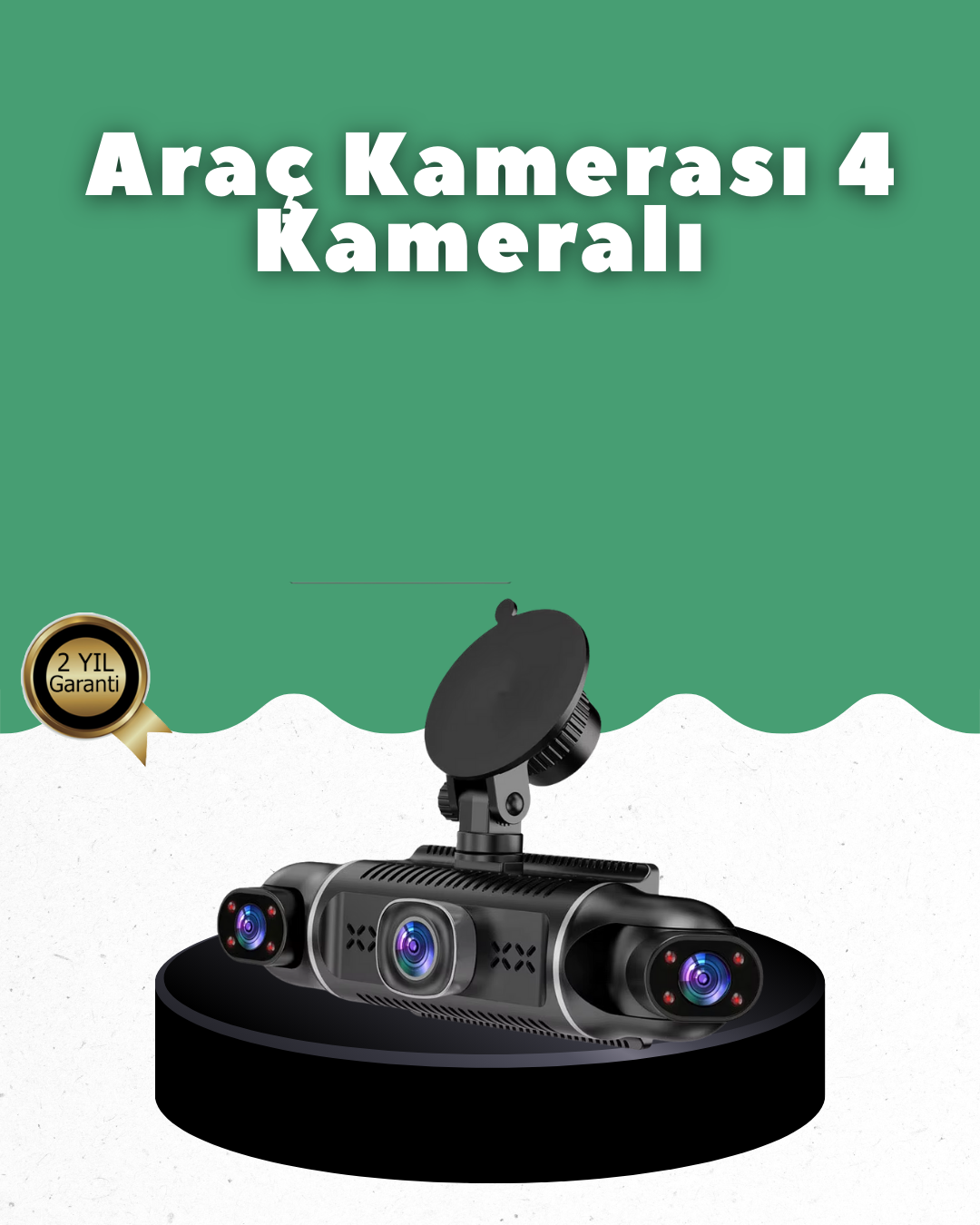 1080P 4 Kanallı Araç Kamerası GPS + WiFi + G Sensör Destekli