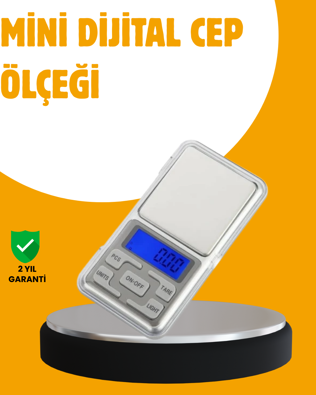 Taşınabilir Dijital Cep Terazisi 5 Ölçüm Birimli