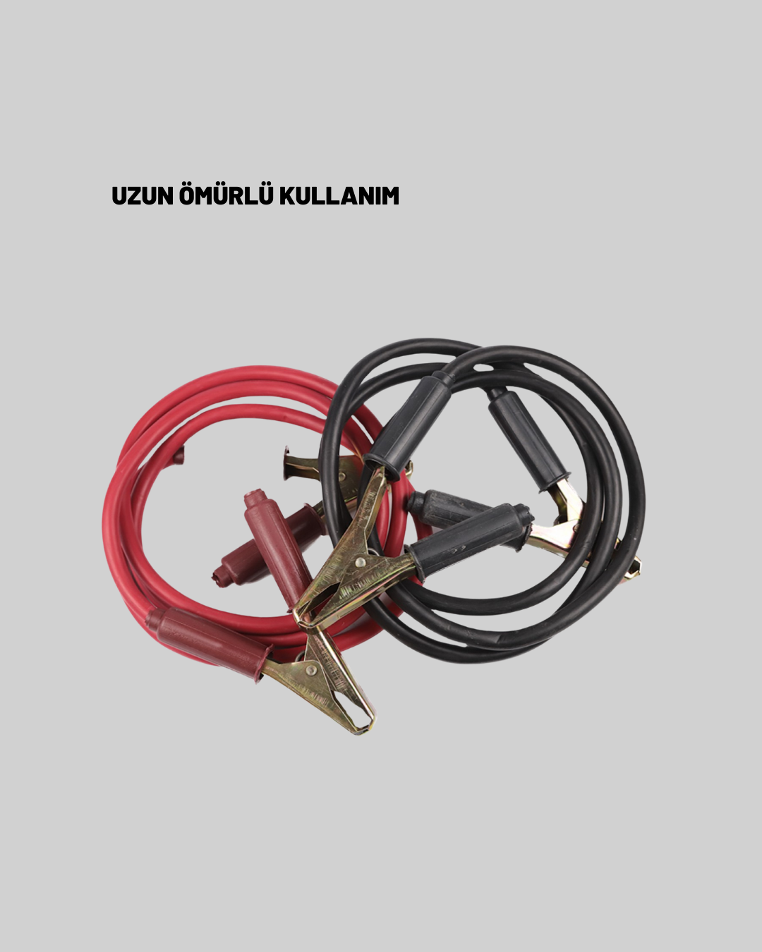 1200 Amper Akü Takviye Kablosu 2 Metre İzoleli Bakır Uçlu