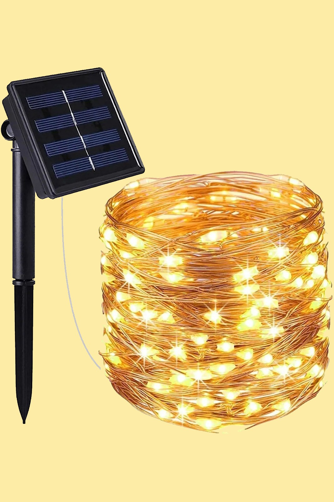 Solar Powered 200 LED Outdoor Lighting Strip