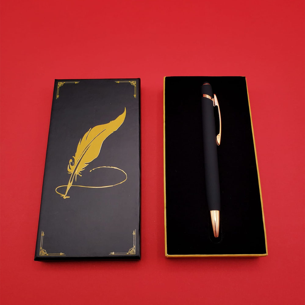 Black Fireproof Rubber Pen With Box