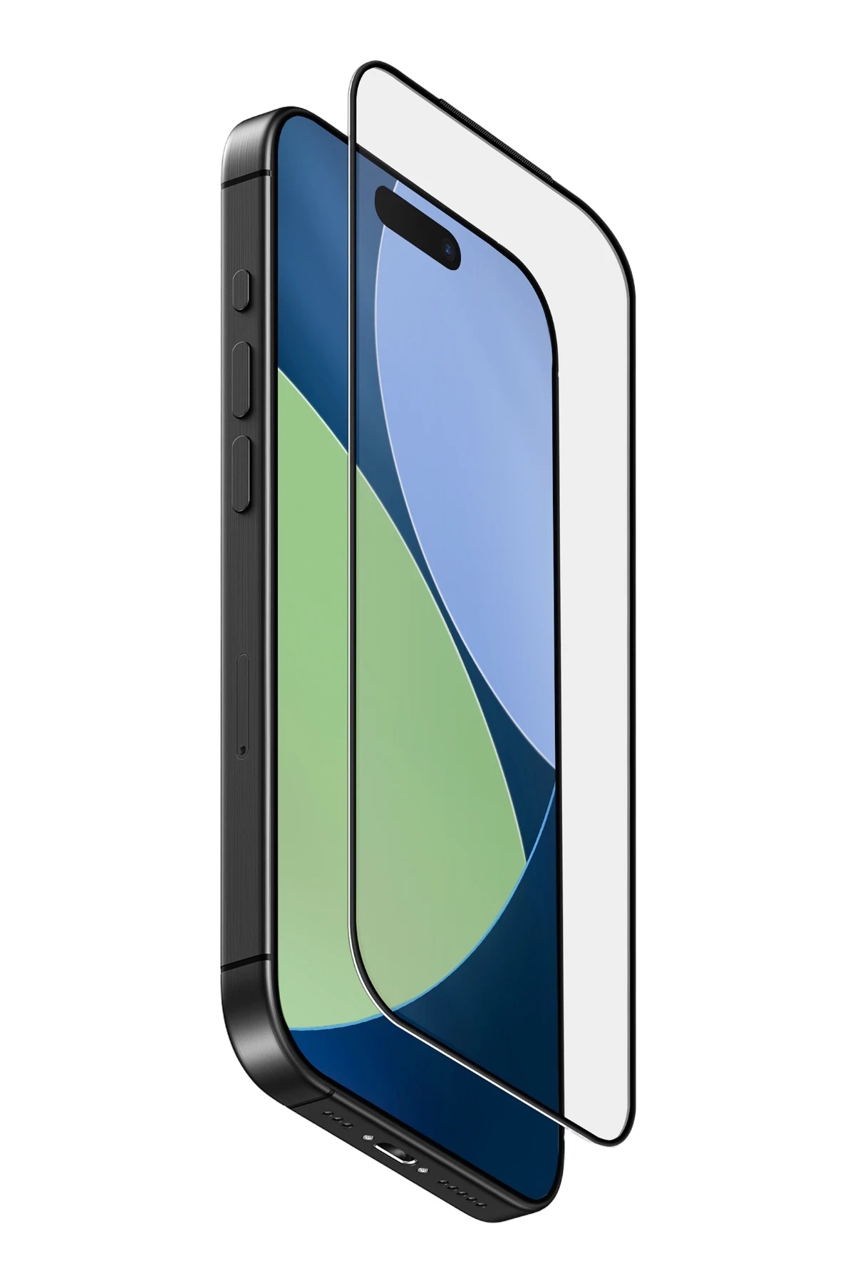 iPhone 16 Pro Ekran Koruyucu Kırılmaz Cam Çıtalı Koruyucu (1550)