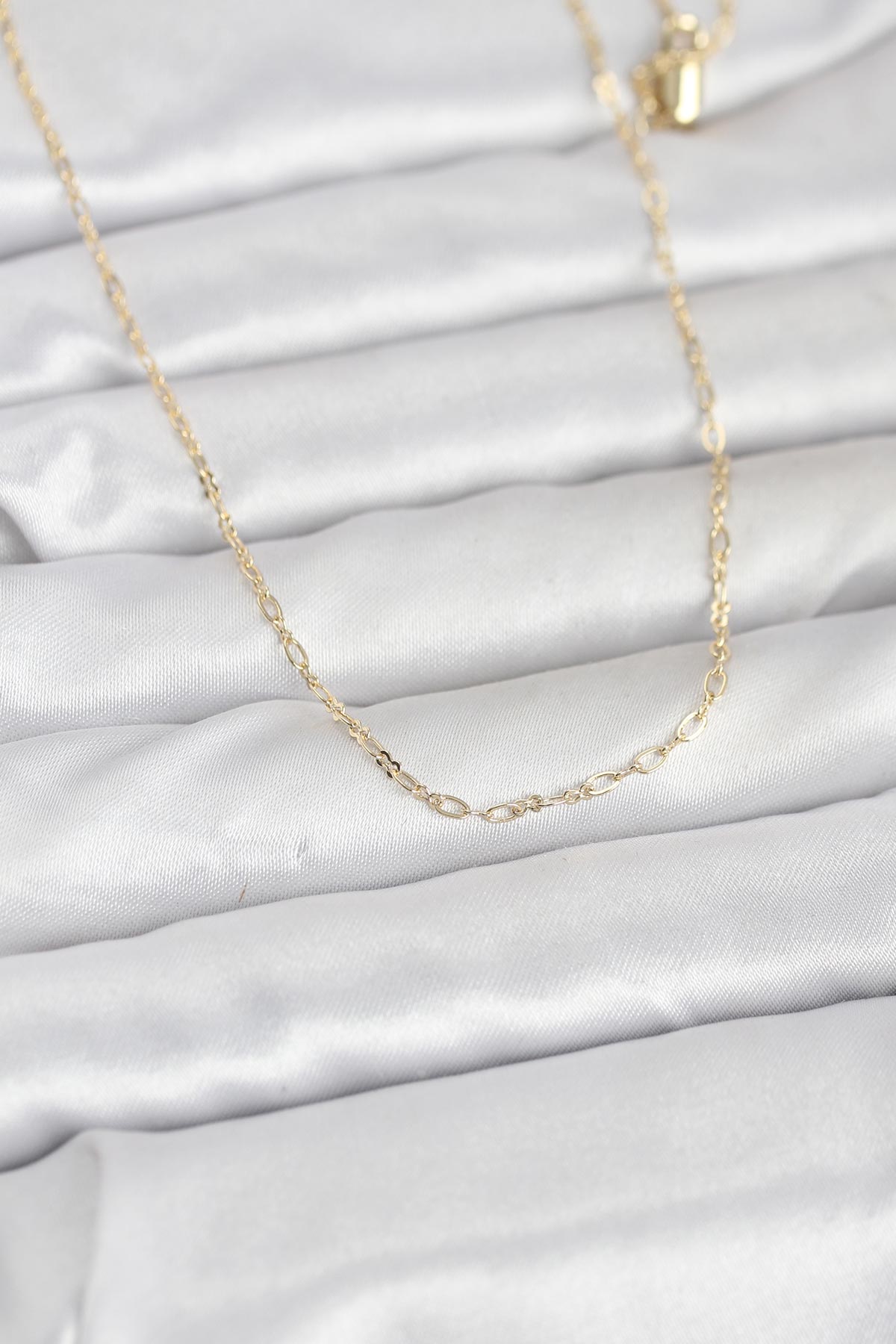 CM 14K Gold Renk 60 cm Zincirli Kadın Kolye