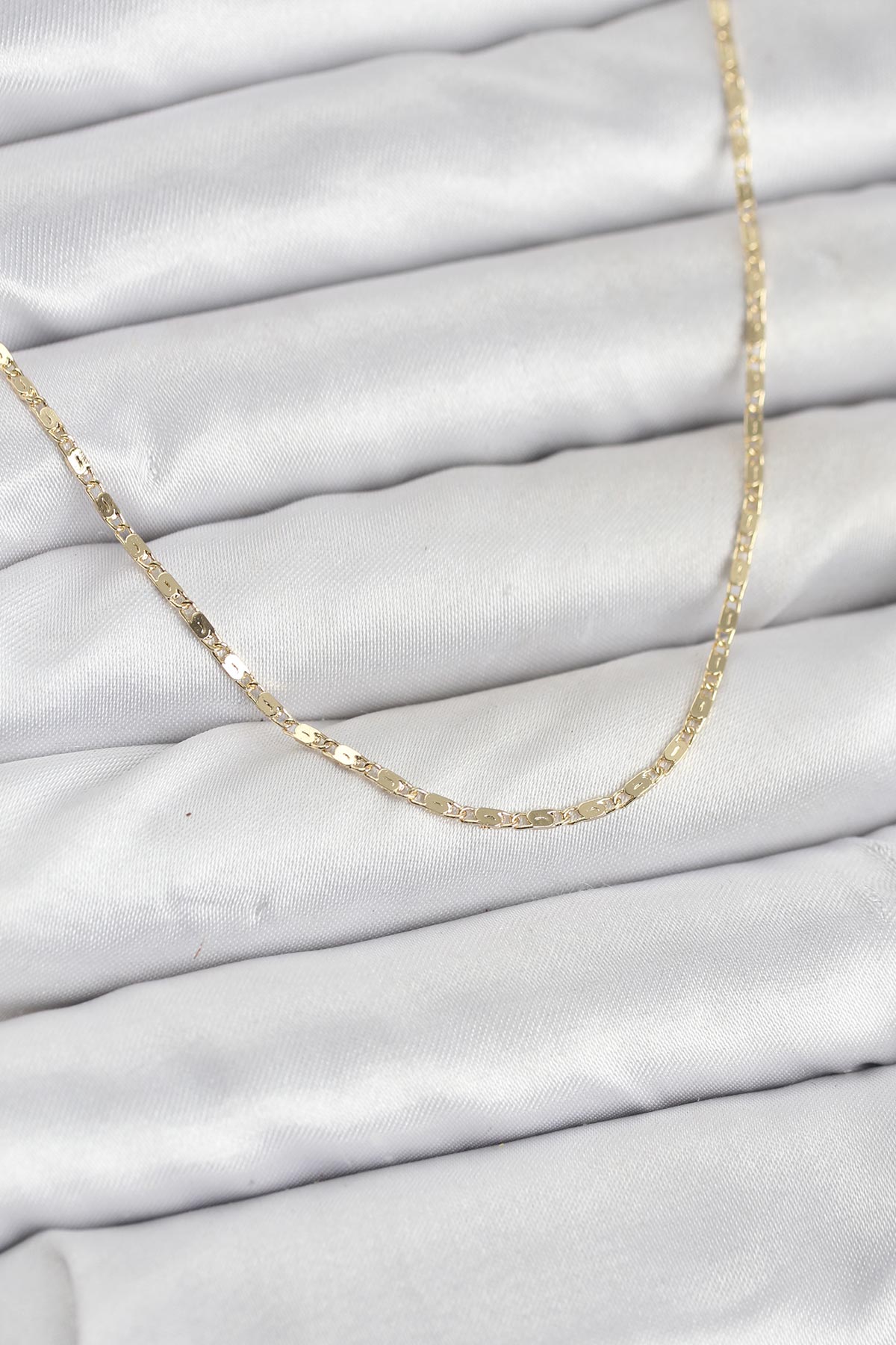 CM 14K Gold Renk Ezme Zincir Model 60 cm Kadın Kolye