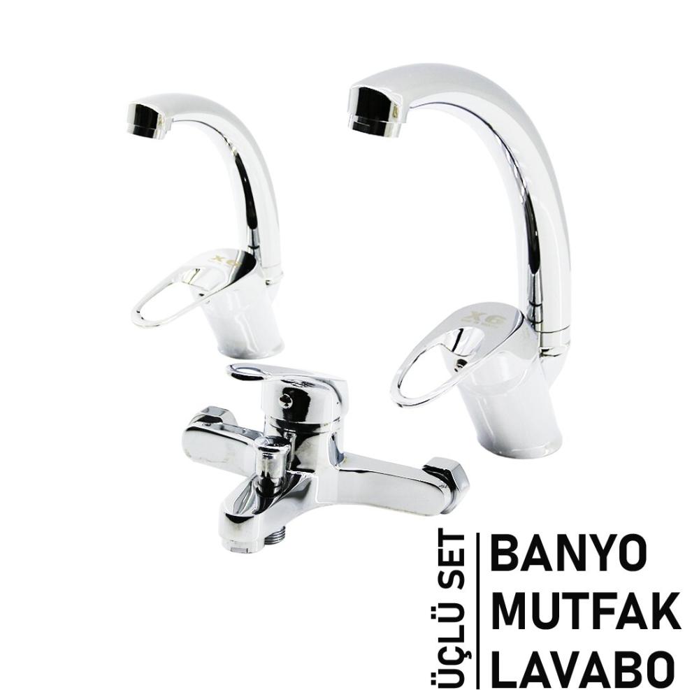 Nordmende Üçlü Mix Banyo EVYE Batarya Seti