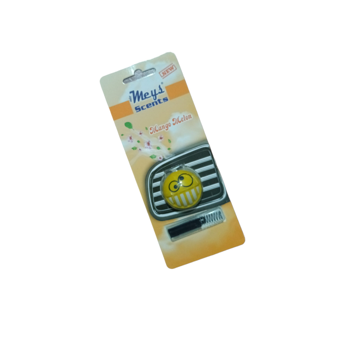 Meys Sarı Emoji Havalandırma Klips Araç Oto Izgara Kokusu Mango