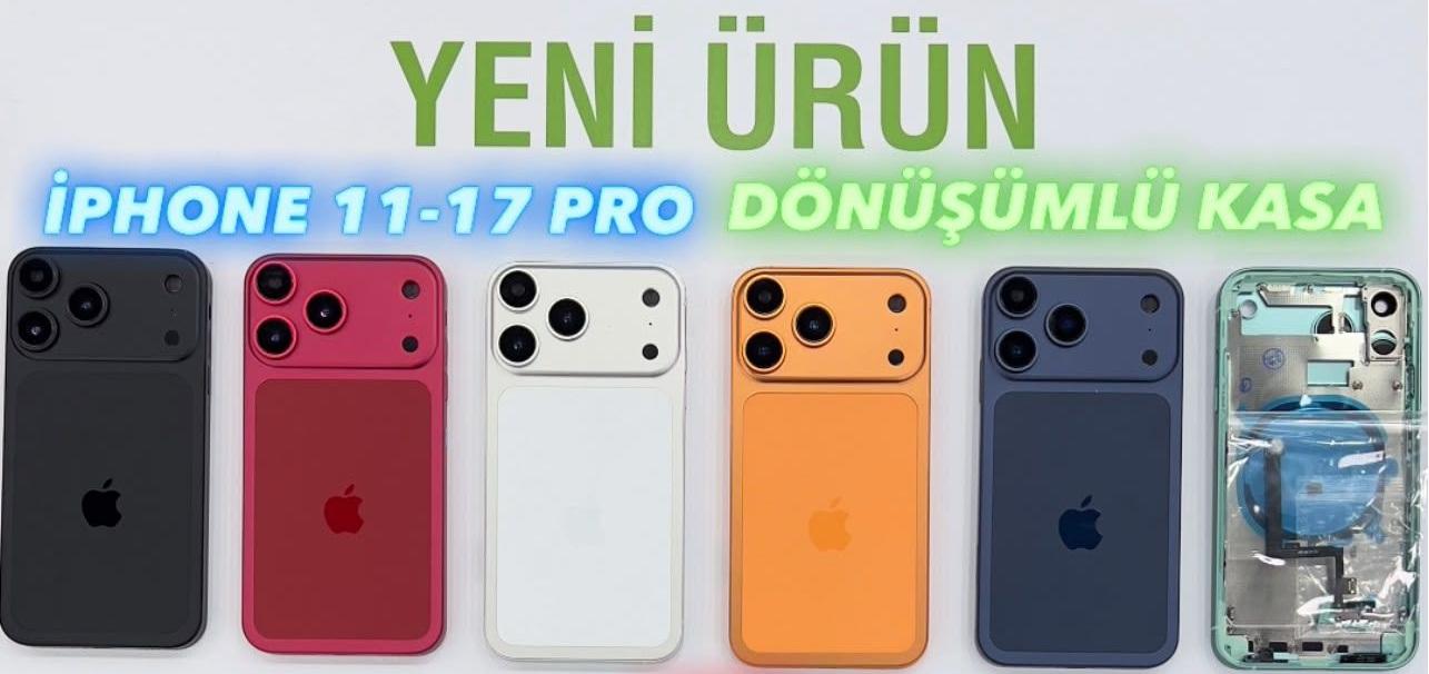 iPhone 11 - 17 PRO'ya Dönüşüm Kasa (BEYAZ)
