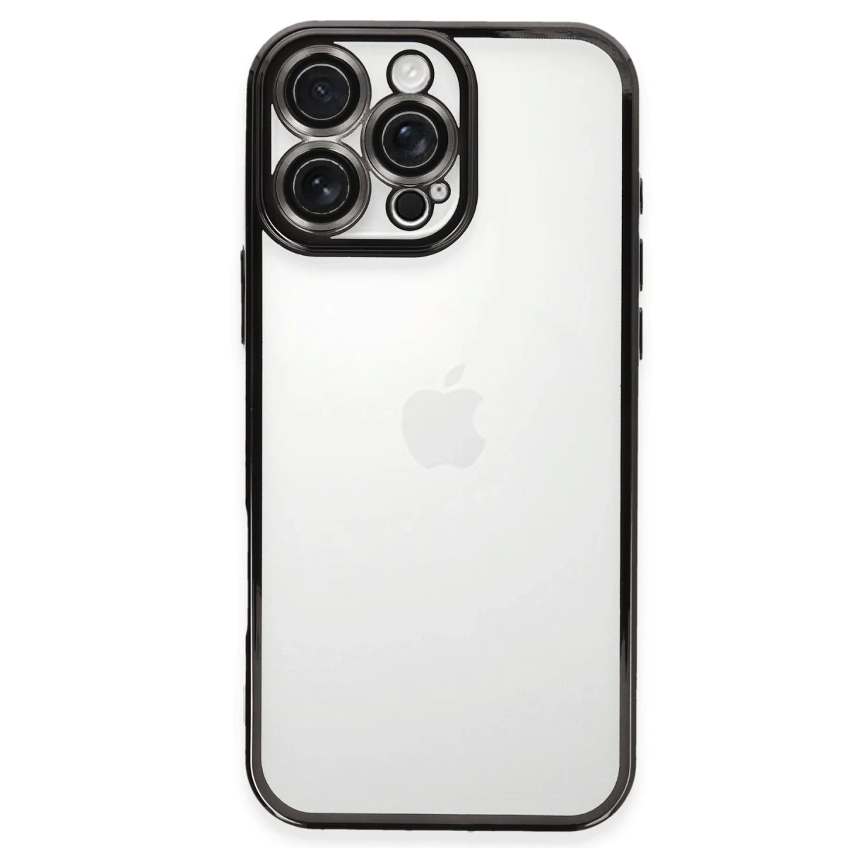 Apple iPhone 16 Pro Max Kılıf Razer Lensli Silikon - Siyah