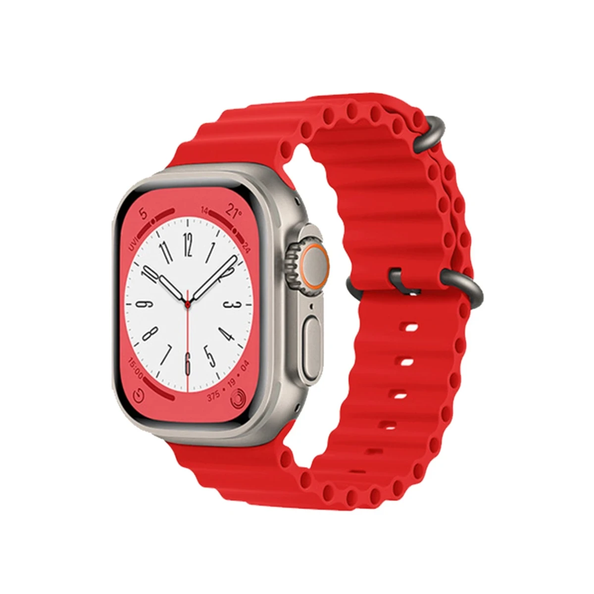 Apple Watch 42mm Ocean Kordon - Kırmızı