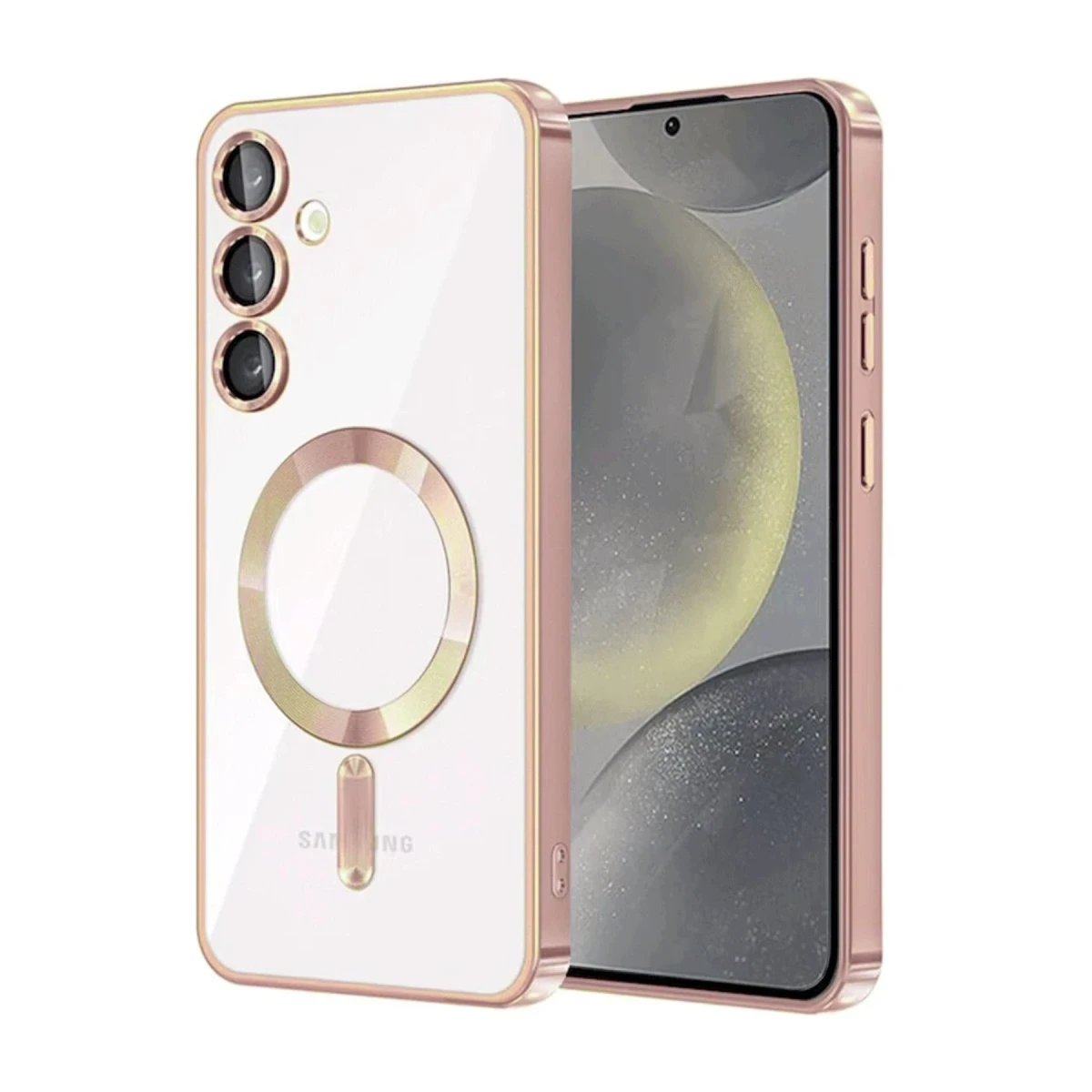 Samsung Galaxy A17 5G Kross Magneticsafe Kapak - Rose