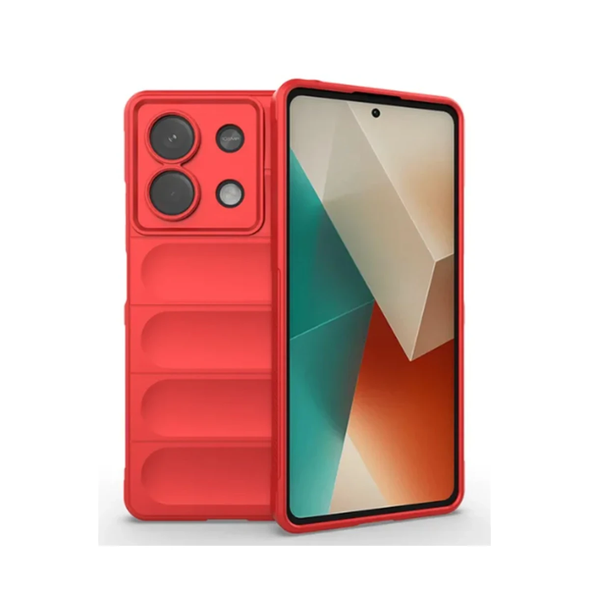 Xiaomi Poco X6 Kılıf Optimum Silikon - Kırmızı