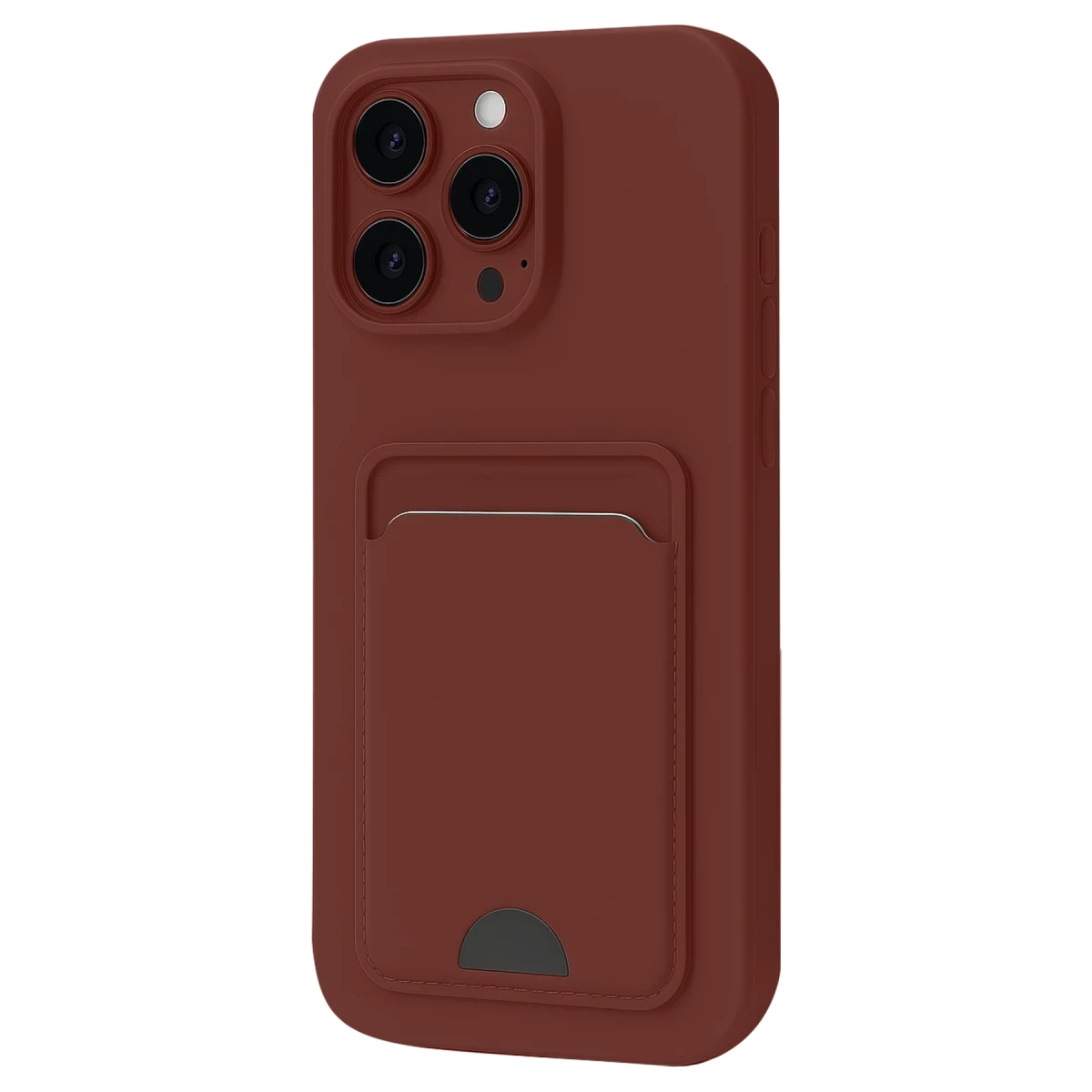 Apple iPhone 16 Plus Kılıf Kelvin Kartvizitli Silikon - Bordo