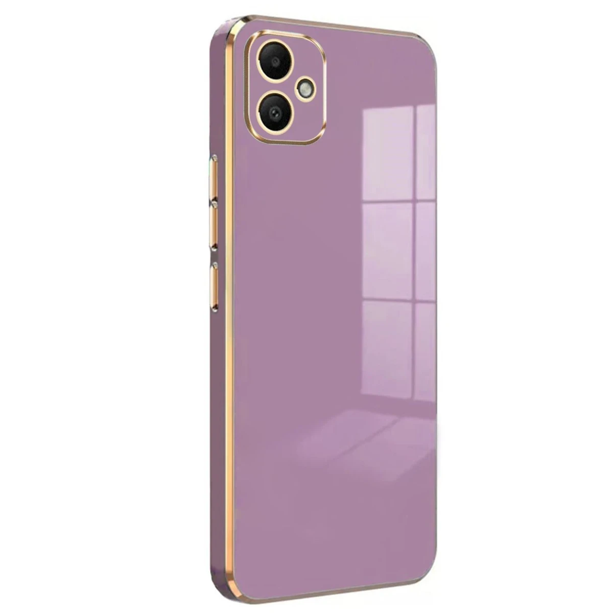 Samsung Galaxy A05 Kılıf Volet Silikon - Mor
