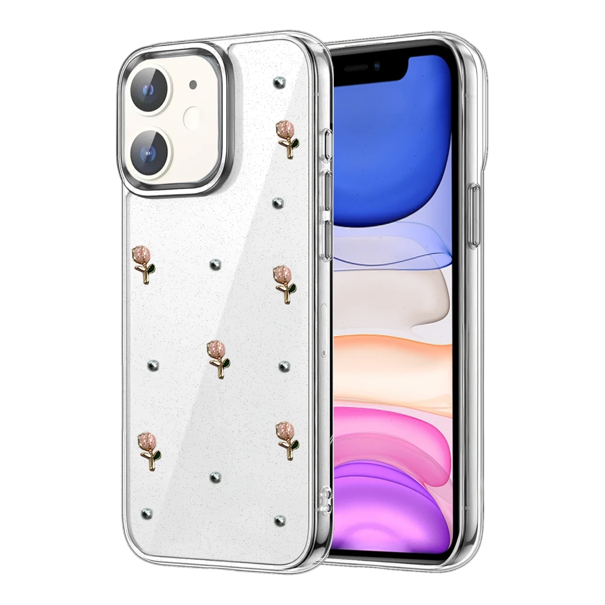 Apple iPhone 11 Fiyonk Desenli Kapak - Desen 6