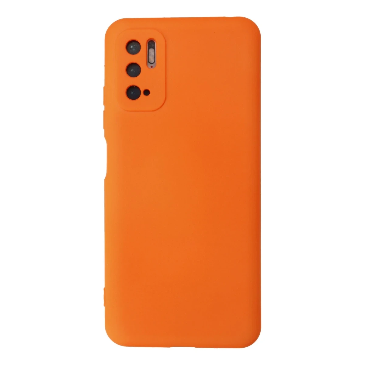 Xiaomi Redmi Note 10 5G Kılıf Nano içi Kadife Silikon - Turuncu