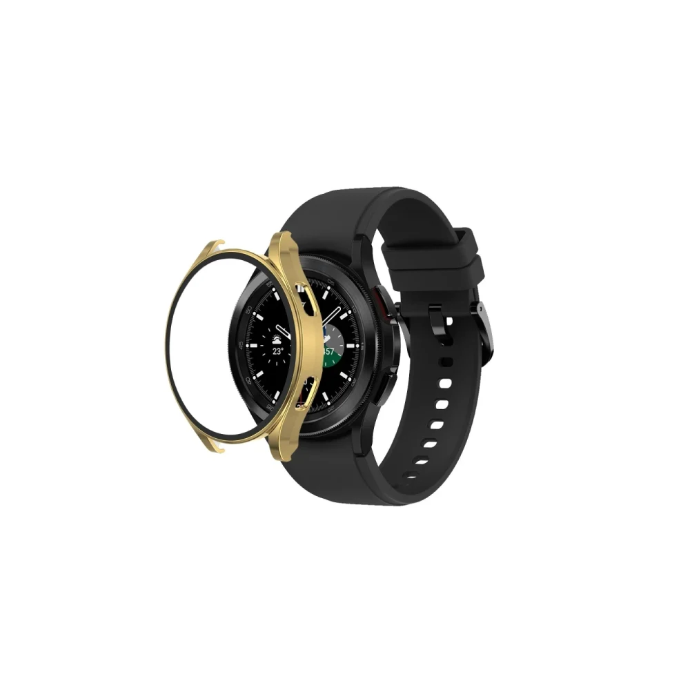 Watch 5 Pro 45mm Wall Camlı Kasa Ekran Koruyucu - Gold