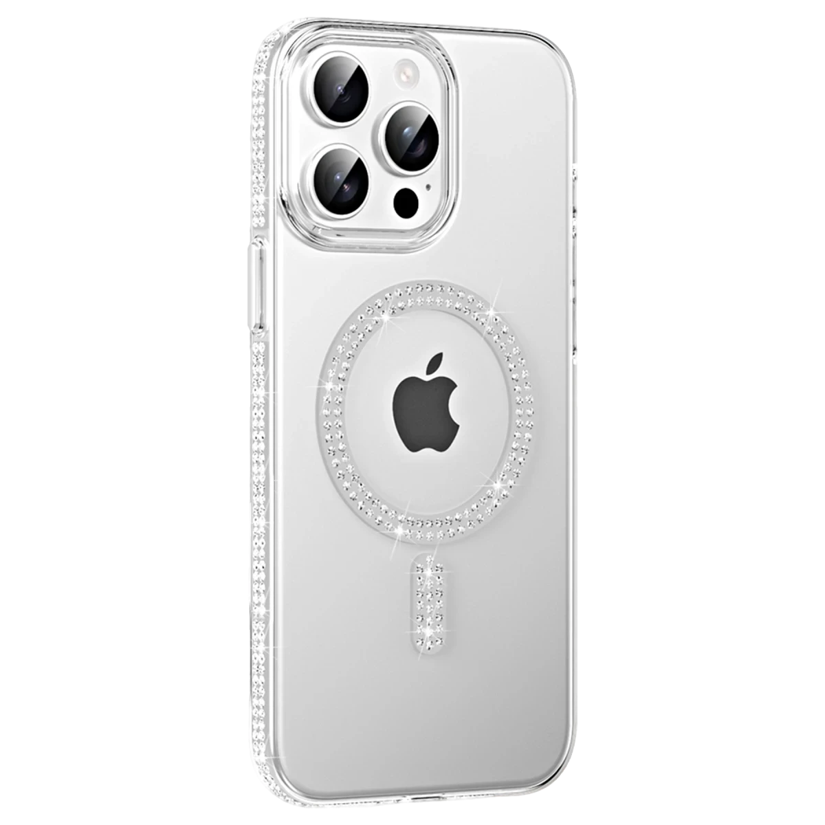 Joko Apple iPhone 15 Pro Move Taşlı Magsafe Kapak - Natural Grey