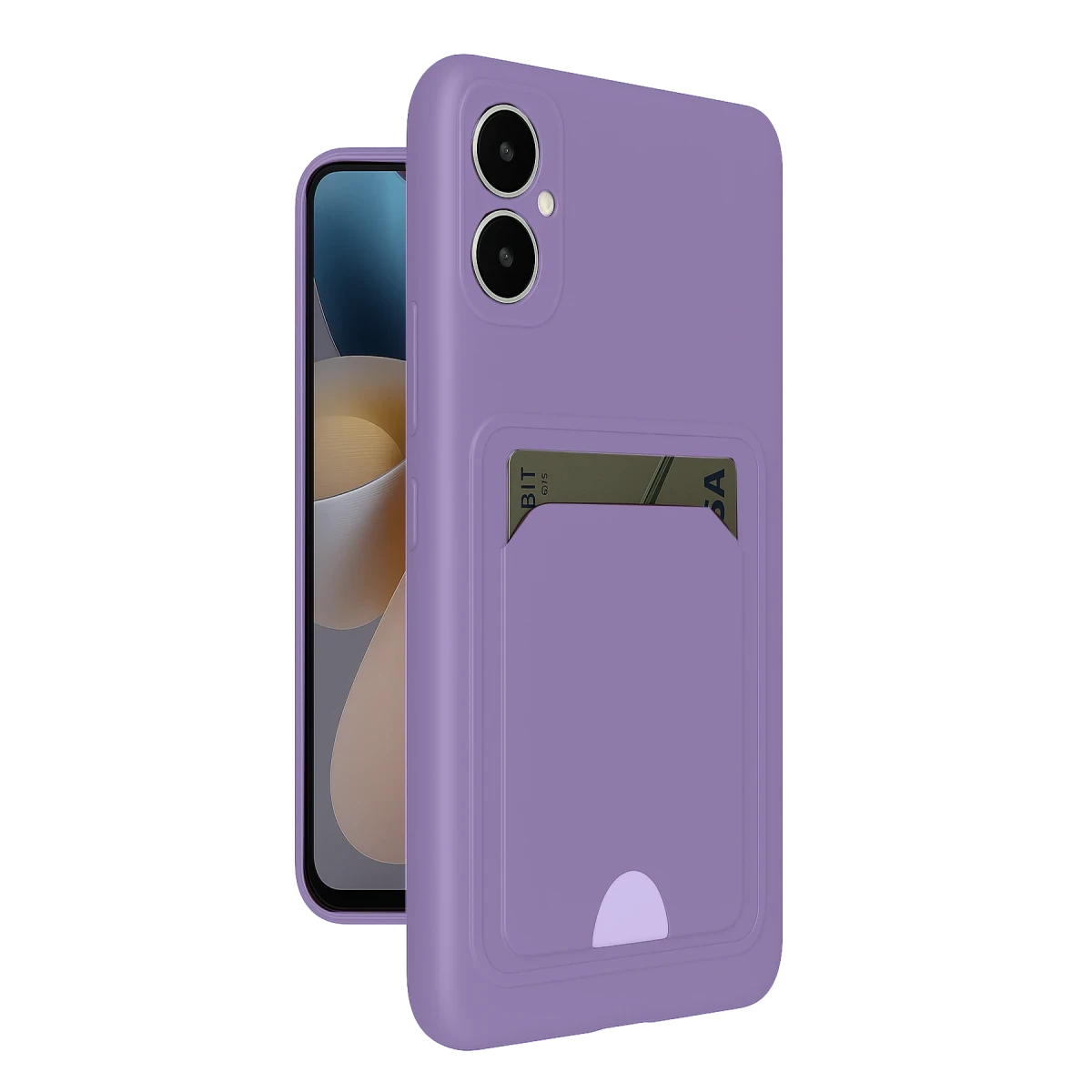 Samsung Galaxy A05 Kelvin Kartvizitli Silikon - Lila