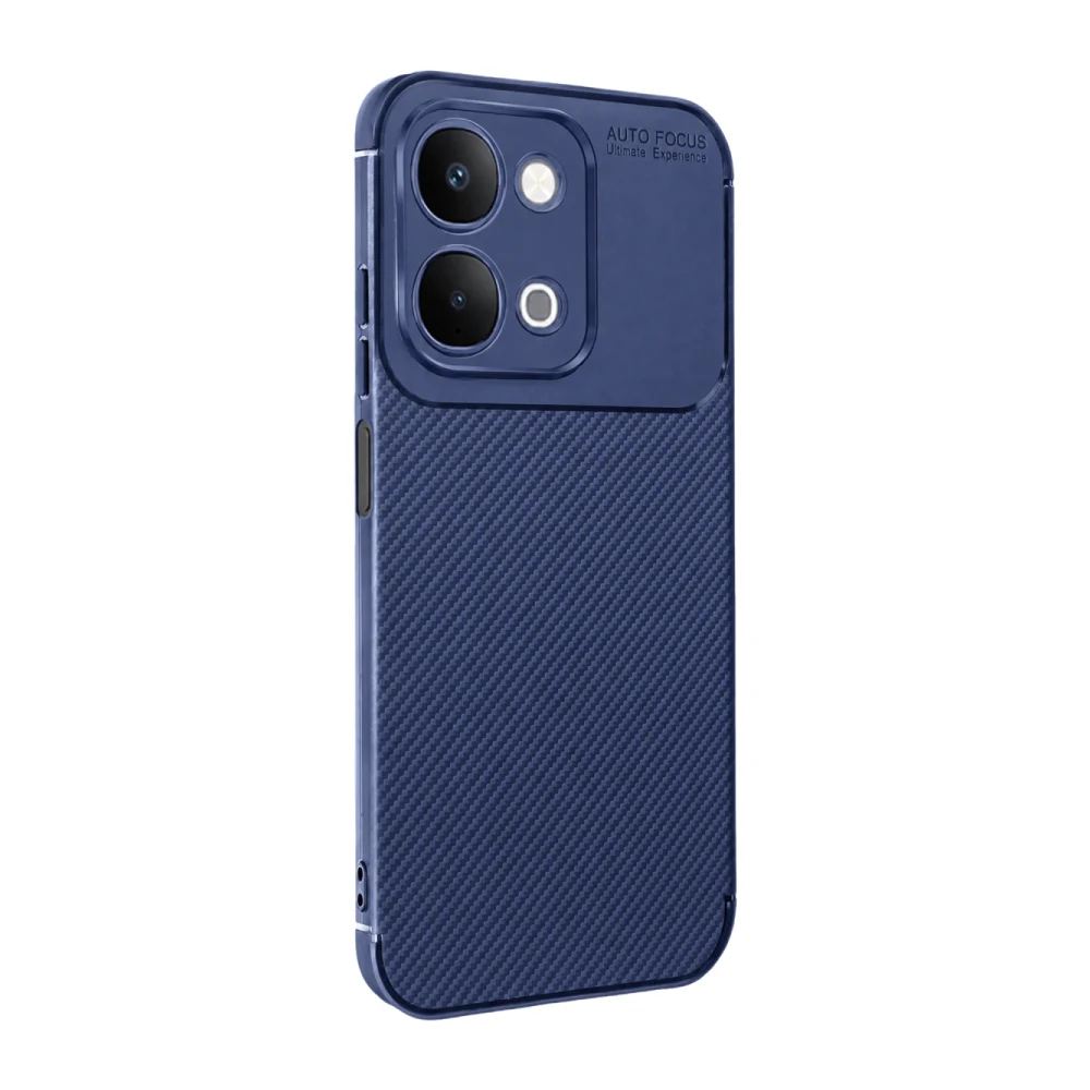 Vivo Y31d Auto Focus Karbon Kapak - Lacivert