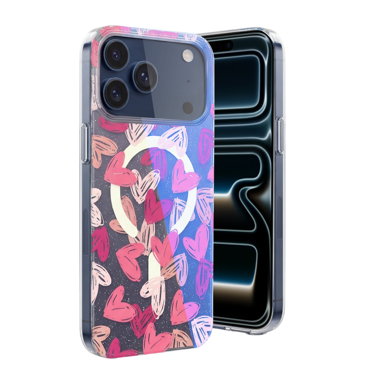 Onegif Apple iPhone 17 Pro Max/18 Pro Max Desina Magsafe Kapak - Desen 6