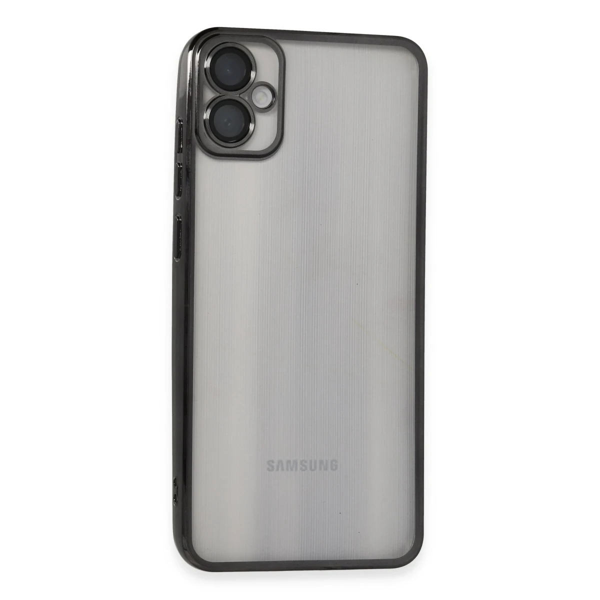 Samsung Galaxy A05 Kılıf Razer Lensli Silikon - Siyah