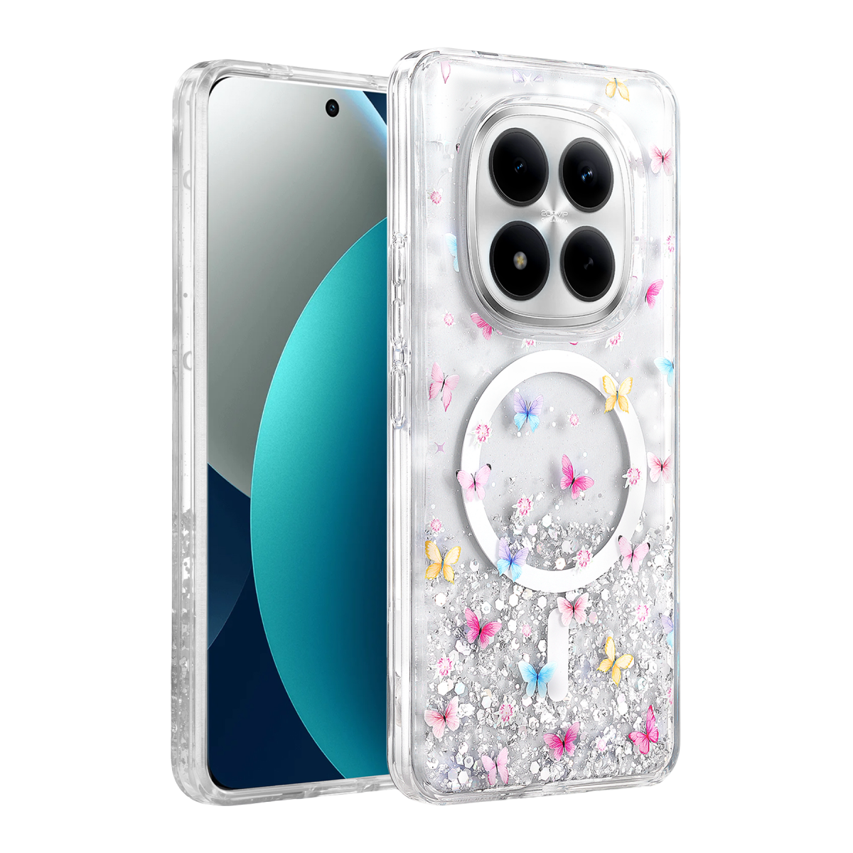 Onegif Xiaomi Redmi Note 15 Pro 4G Misk Simli Magsafe Kapak - Desen 4