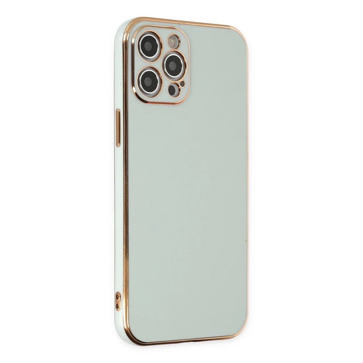Apple iPhone 12 Pro Kılıf Volet Silikon - Açık Yeşil