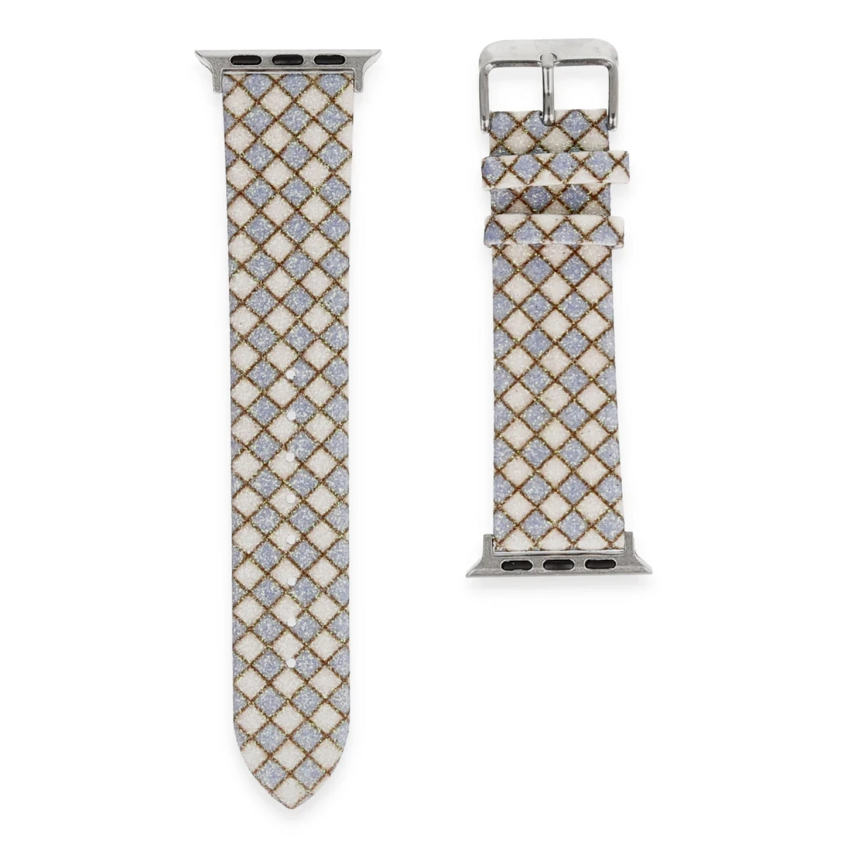 Apple Watch 38mm Karo Motif Kordon - Lila