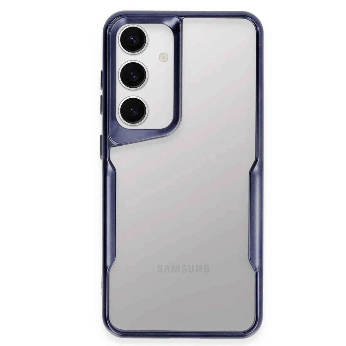 Samsung Galaxy S24 Kılıf Boyi Silikon Kapak - Lacivert