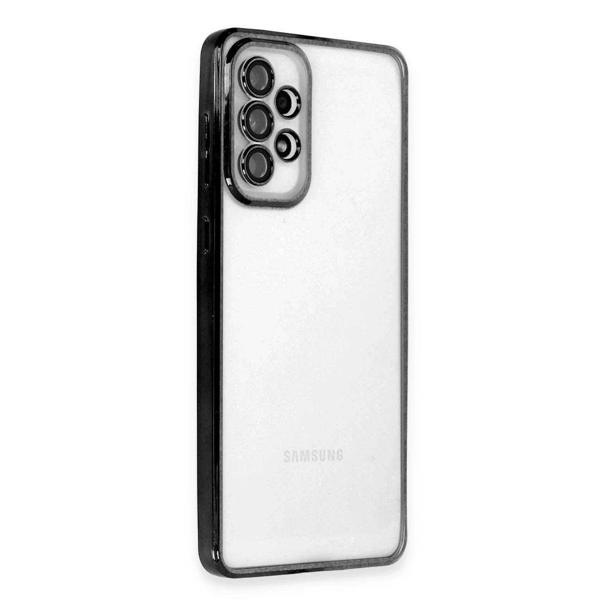 Samsung Galaxy A53 5G Kılıf Razer Lensli Silikon - Siyah