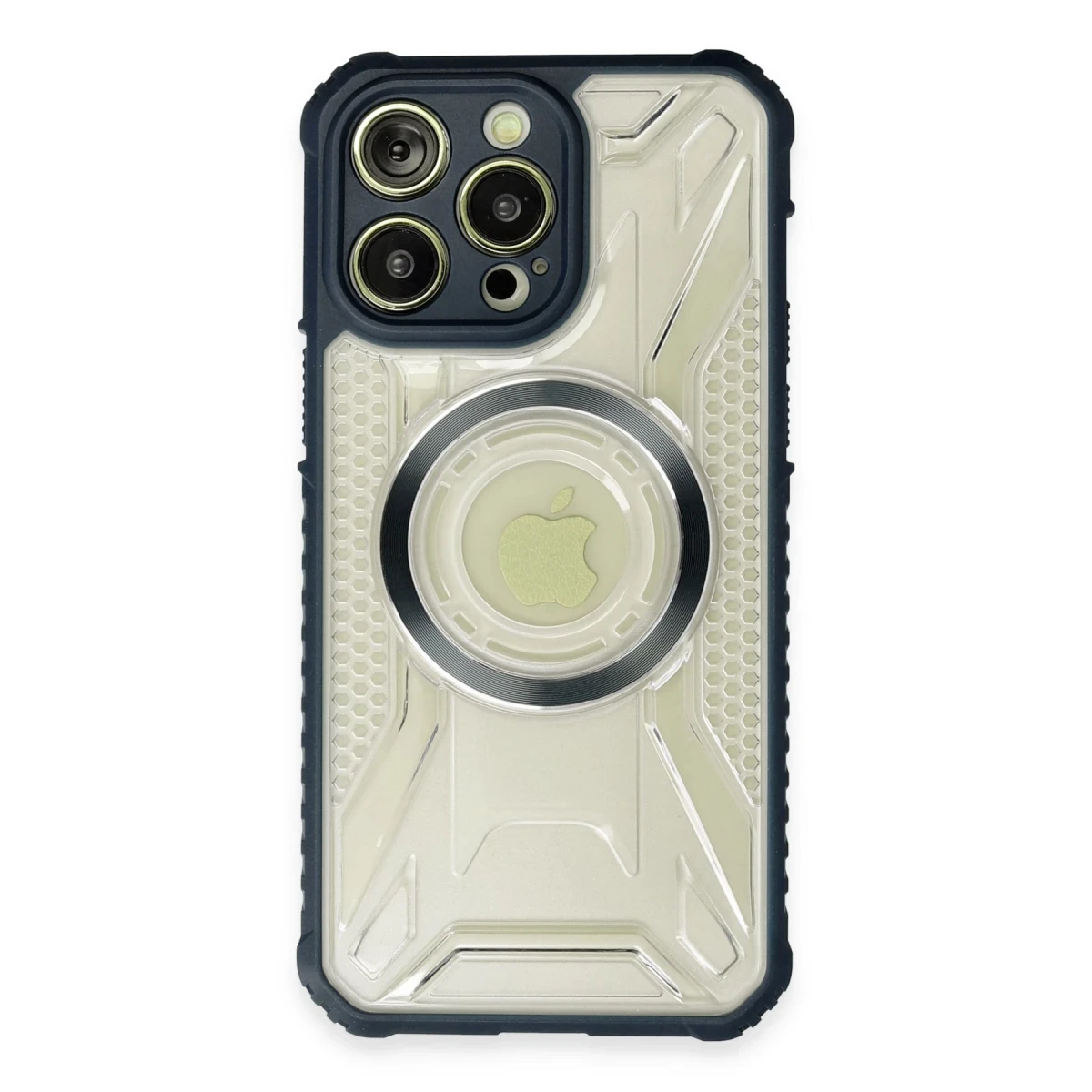 Apple iPhone 14 Pro Max Kılıf Prag Magneticsafe Kapak - Lacivert