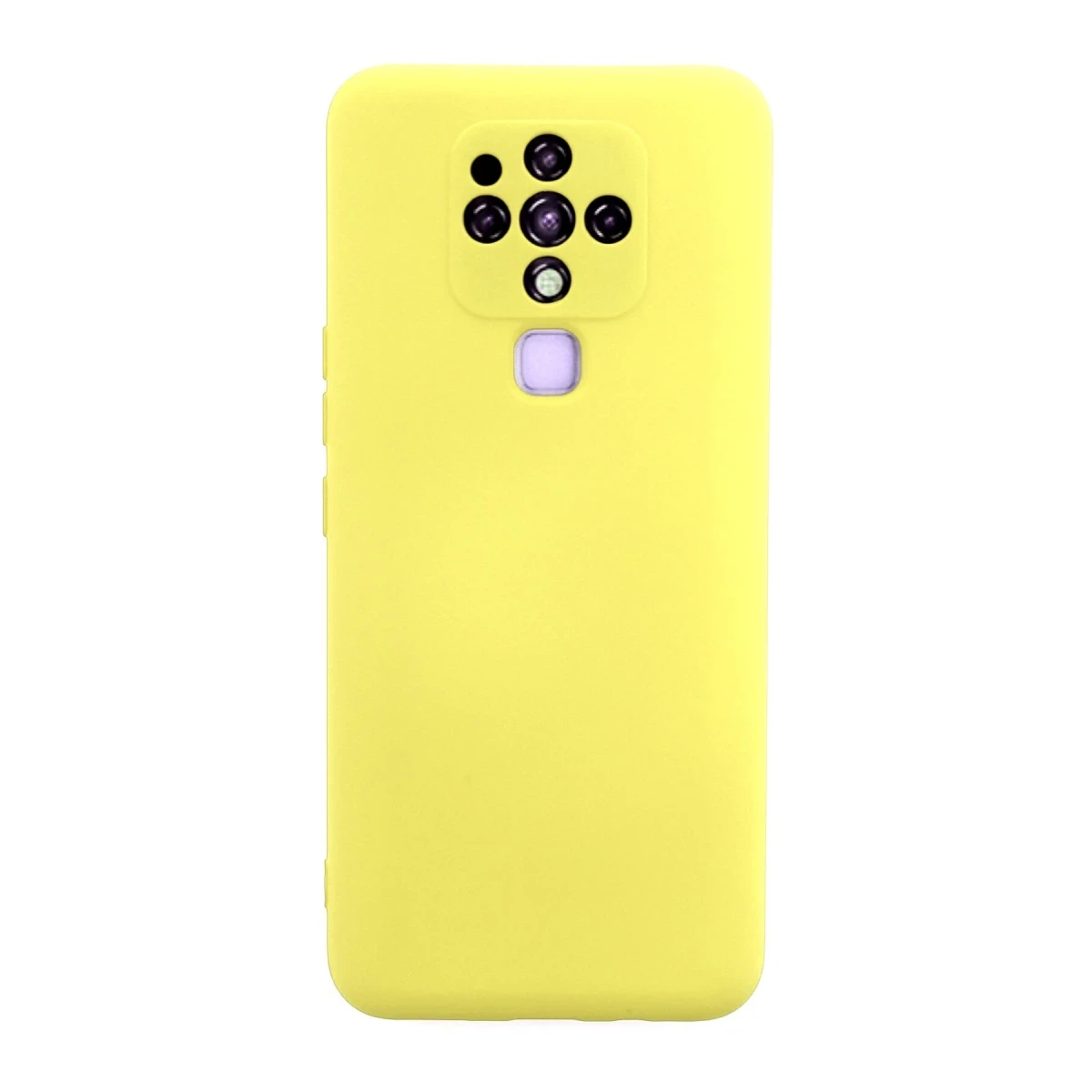 Tecno Camon 16 Kılıf Nano içi Kadife Silikon - Sarı