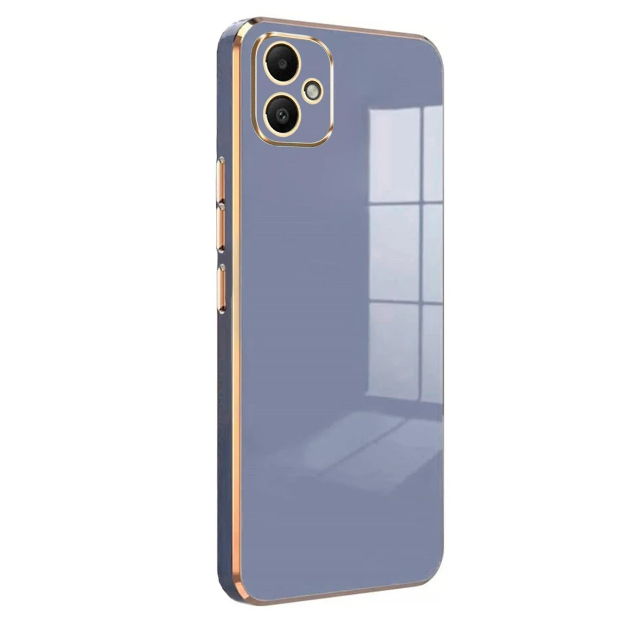 Samsung Galaxy A05 Kılıf Volet Silikon - Mavi