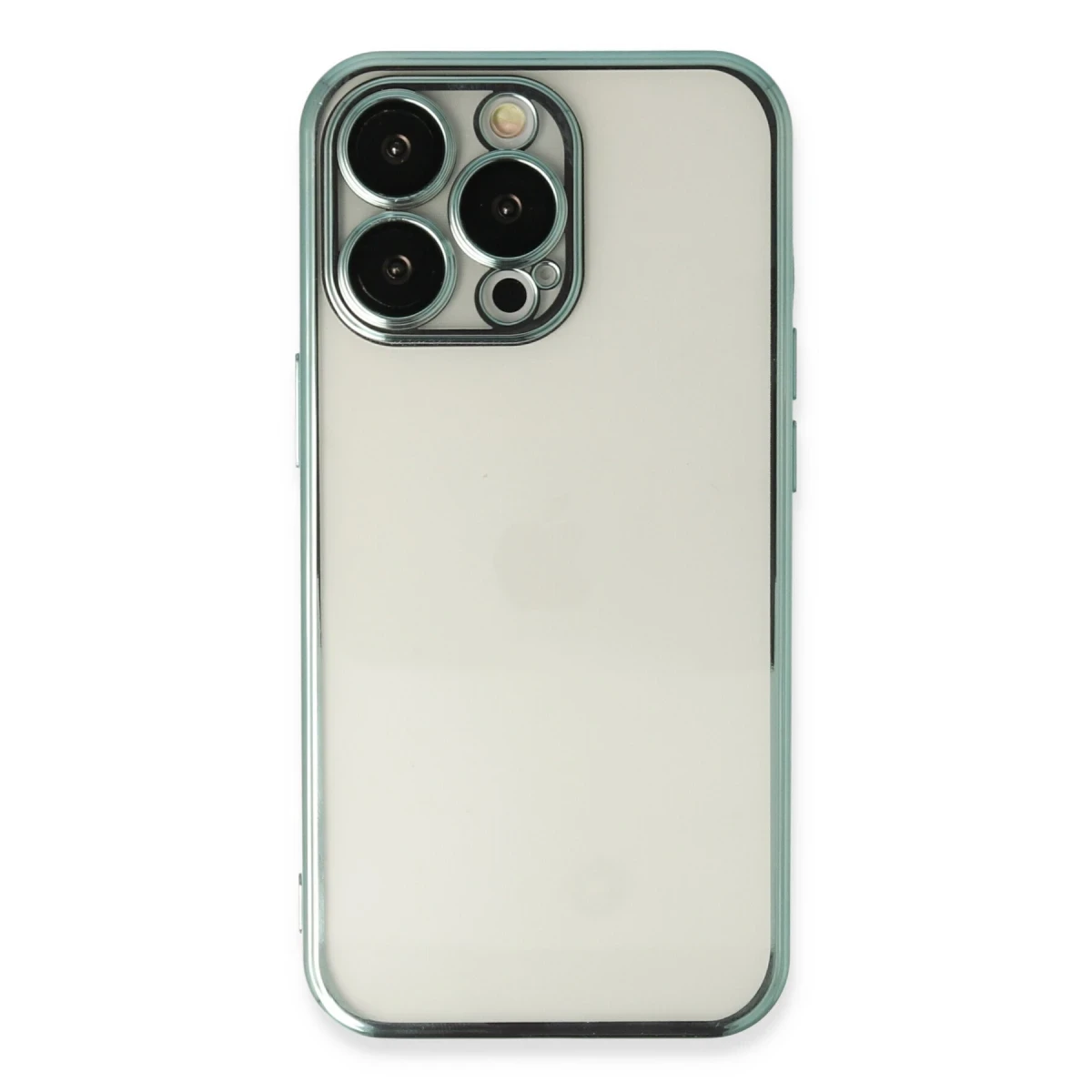 Apple iPhone 14 Pro Kılıf Razer Lensli Silikon - Yeşil