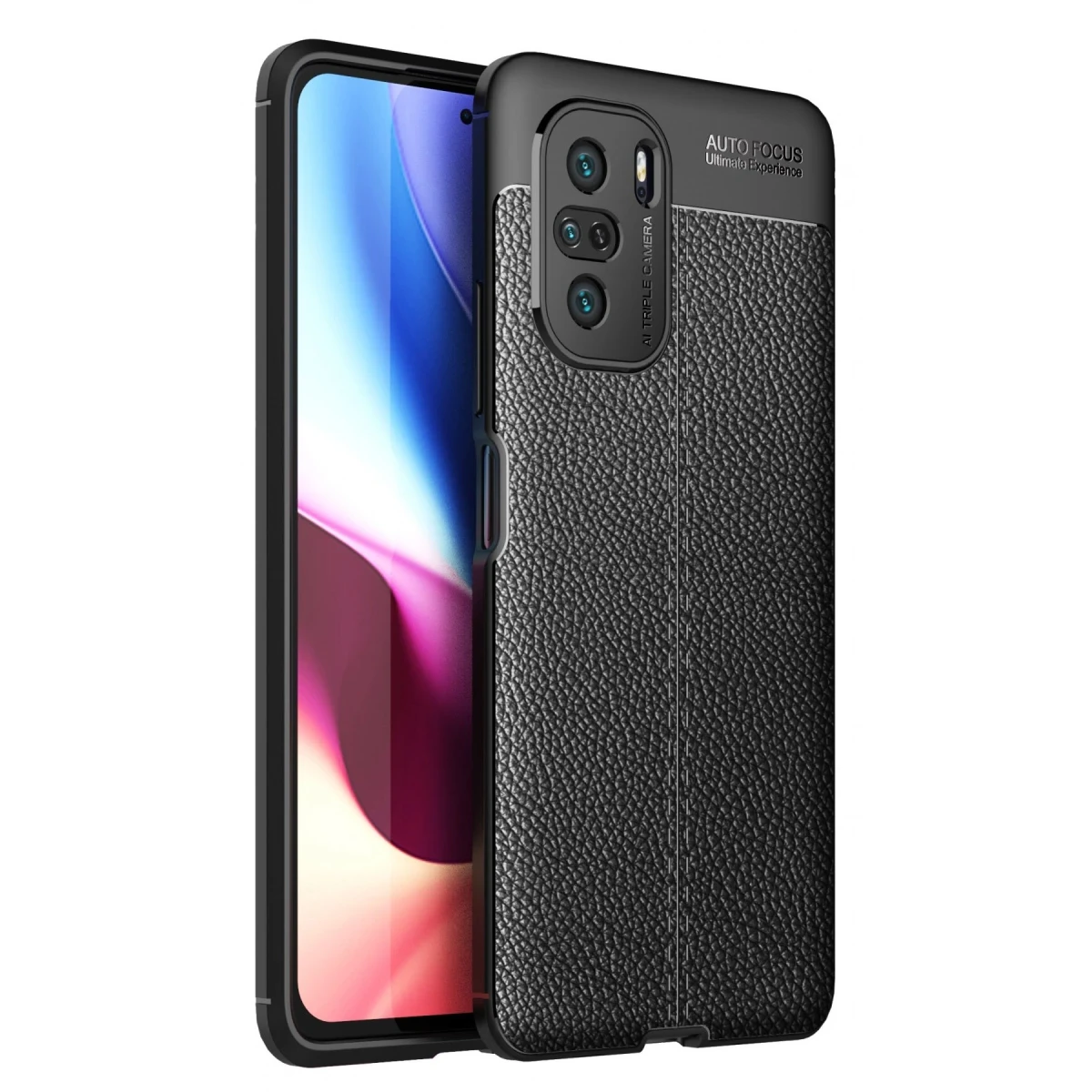 Xiaomi Poco F3 Kılıf Auto Focus Kapak - Siyah