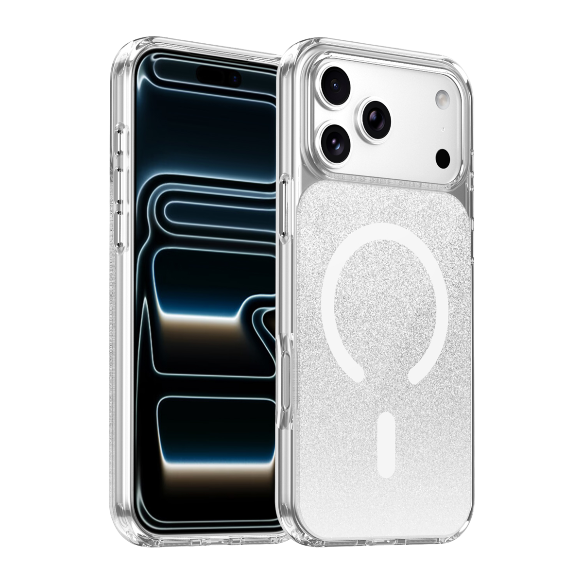Onegif Apple iPhone 17 Pro/18 Pro Sora Simli Magsafe Kapak - Beyaz