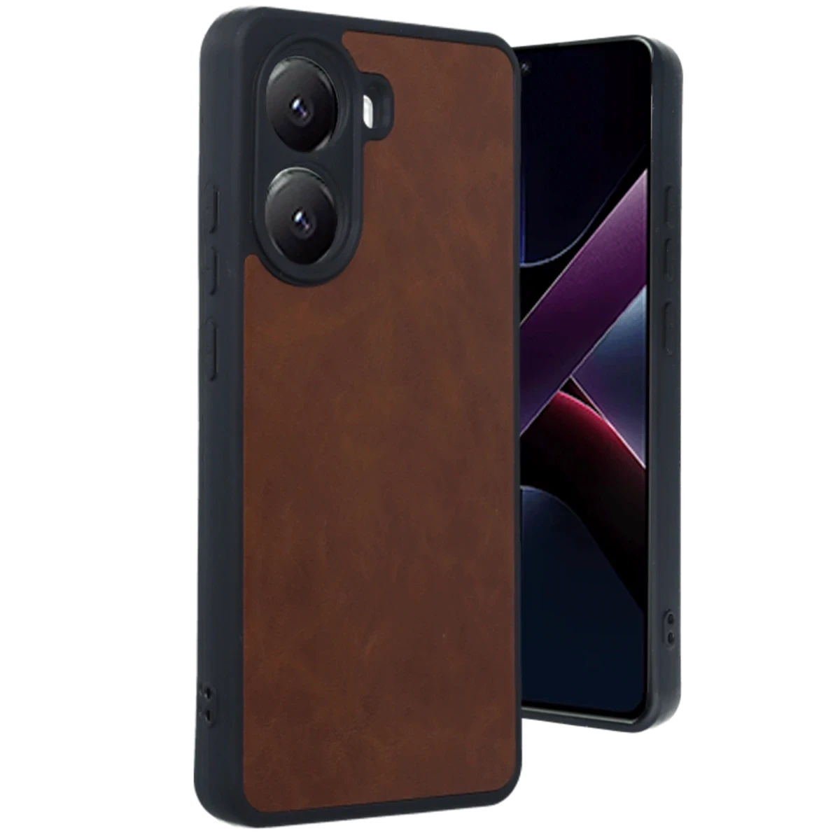 Xiaomi Poco X7 Pro Kılıf Aras Deri Kapak - Taba